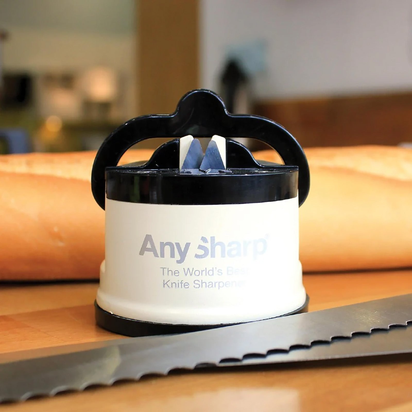 AnySharp Knife Sharpener Pro, Cream