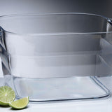 Prodyne Big Square Party Beverage Tub, Clear