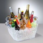 Prodyne Big Square Party Beverage Tub, Clear