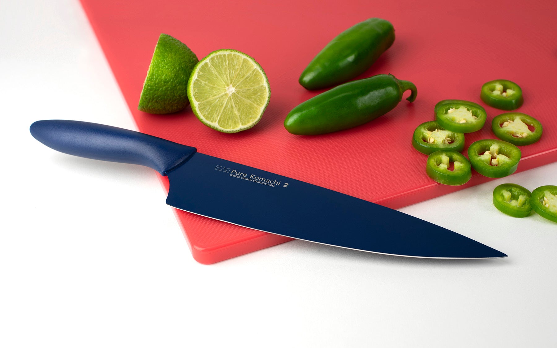 Kai Pure Komachi 2 8-Inch Chef's Knife With Sheath, Navy