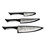 Kai Luna 3 Piece Knife Set, 8" Chef's, 6" Utility, 3.5" Paring Knife With Sheath