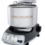 Ankarsrum Original Stand Mixer – 7L Stainless Bowl – Swedish Bread & Dough Mixer with Attachments, Black Chrome