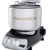 Ankarsrum Original Stand Mixer – 7L Stainless Bowl – Swedish Bread & Dough Mixer with Attachments, Black Chrome