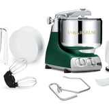Ankarsrum Original Stand Mixer – 7L Stainless Bowl – Swedish Bread & Dough Mixer with Attachments, Forest Green