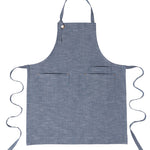 KAF Home Strada Chambray Slub Apron, Blue