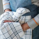 KAF Home Strada Chambray Slub Apron, Red