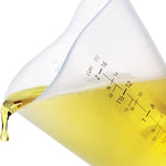 iSi Basics Silicone Flexible Clear Measuring Cup, Set of 3, 1-Cup, 2-Cup, 4-Cup, Clear