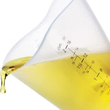 iSi Basics Silicone Flexible Clear Measuring Cup, Set of 3, 1-Cup, 2-Cup, 4-Cup, Clear