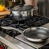 Frieling Black Cube 9-1/2 Inch Stainless/Nonstick Hybrid Fry Pan