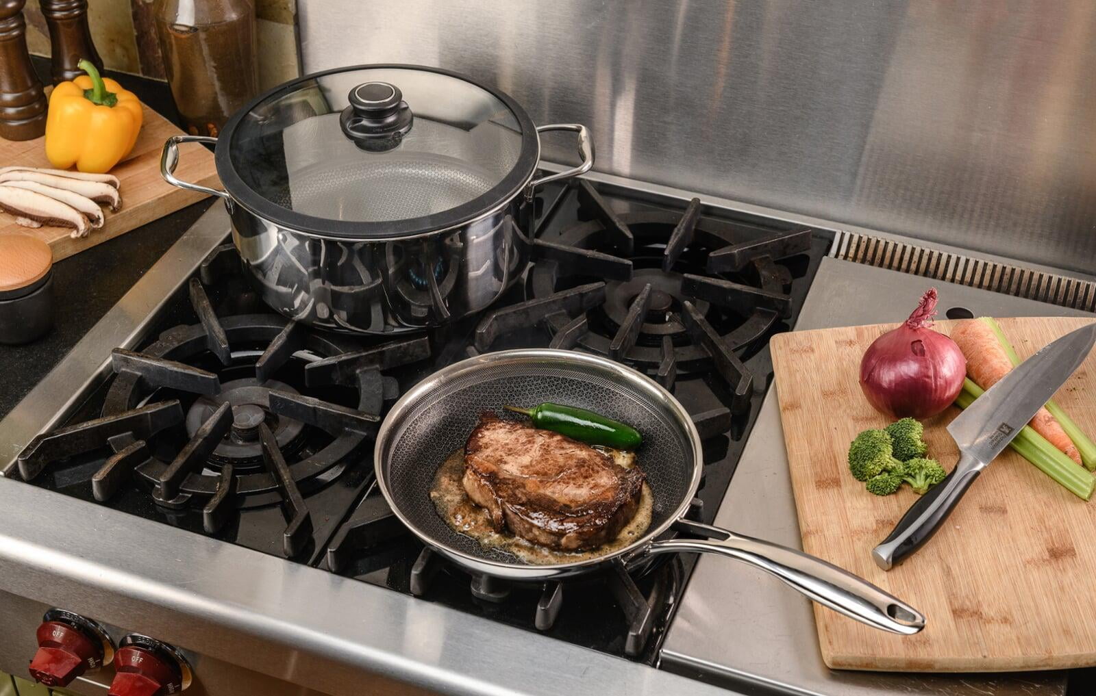 Frieling Black Cube 11 Inch Stainless/Nonstick Hybrid Fry Pan