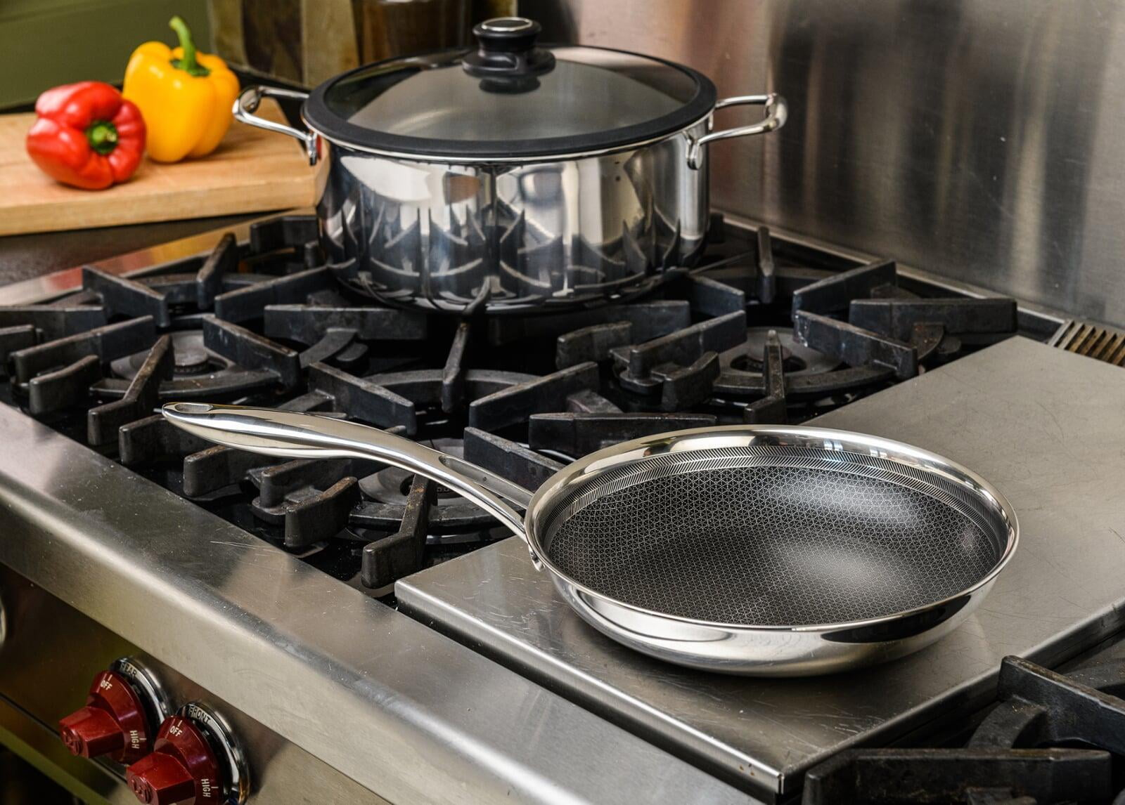 Frieling Black Cube 12-1/2 Inch Stainless/Nonstick Hybrid Fry Pan