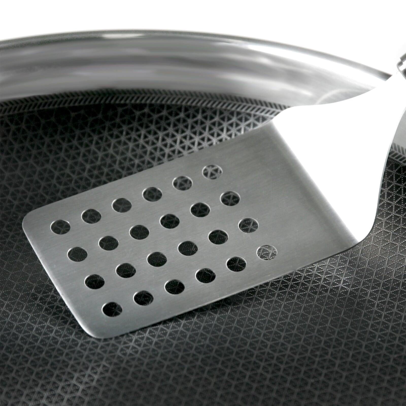 Frieling Black Cube 12-1/2 Inch Stainless/Nonstick Hybrid Wok