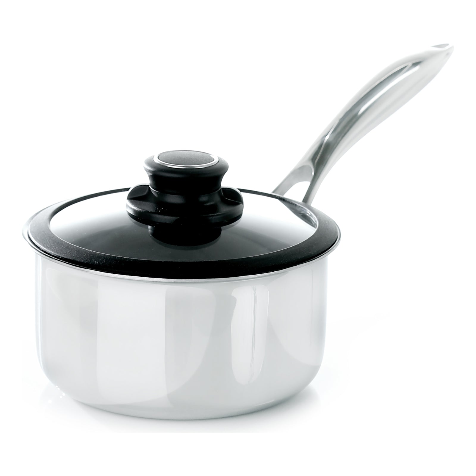 Frieling Black Cube Hybrid Quick Release 2.5 Quart Saucepan, 8-Inch