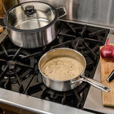 Frieling Black Cube Hybrid Quick Release 2.5 Quart Saucepan, 8-Inch