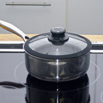 Frieling Black Cube Hybrid Quick Release 2.5 Quart Saucepan, 8-Inch