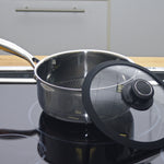 Frieling Black Cube Hybrid Quick Release 2.5 Quart Saucepan, 8-Inch