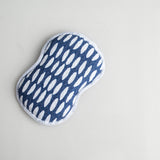 Once Again Home Co. RE:Usable Sponges, Beans Pattern, Set of 3, Navy Blue