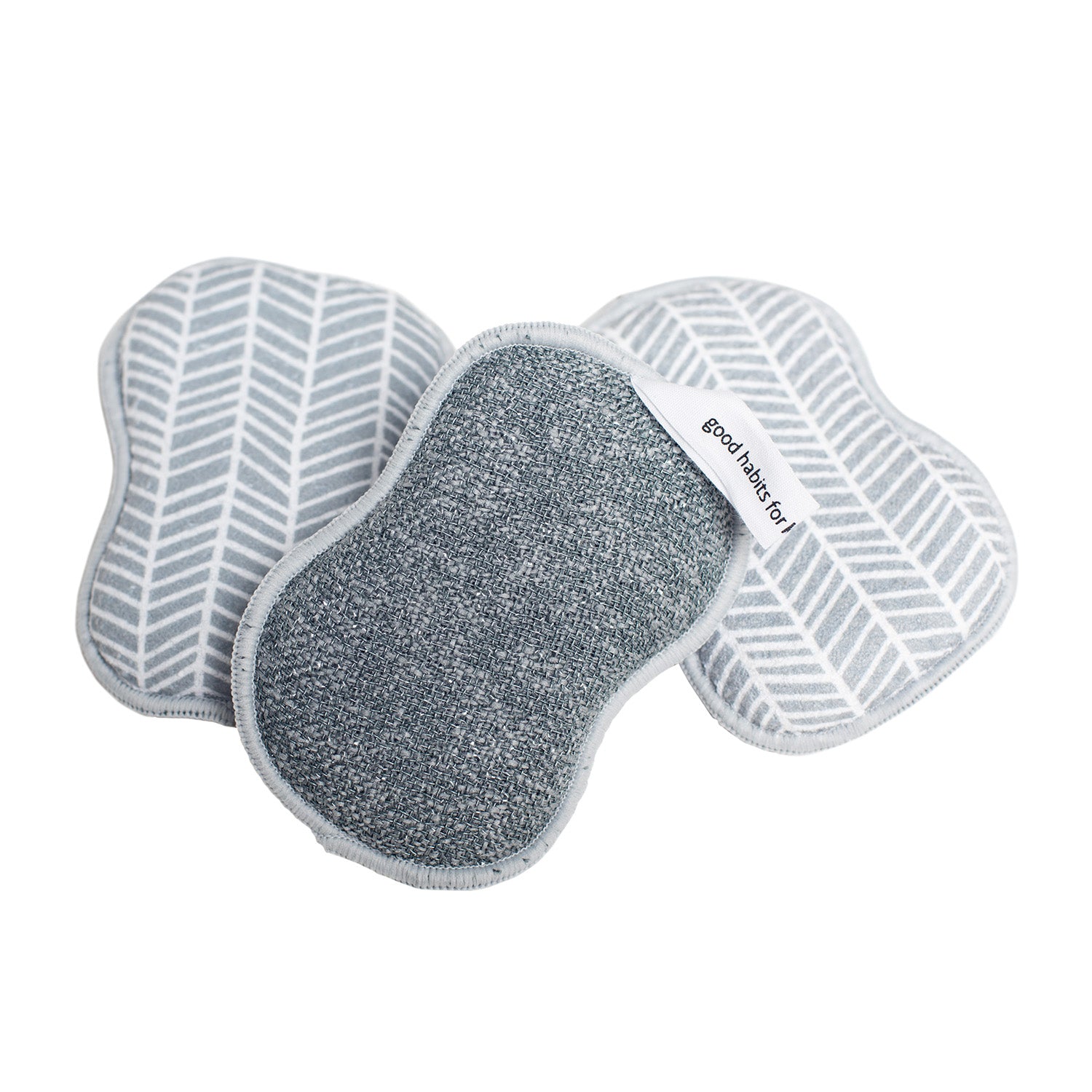 Once Again Home Co. RE:Usable Sponges, Branches Pattern, Set of 3