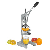 Cilio Amalfi Commercial Grade Manual Citrus Juicer, Extractor, and Juice Press, Cool Gray