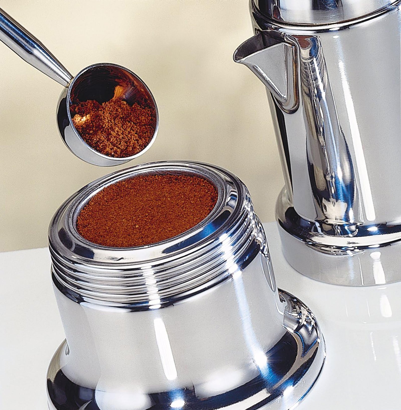 Cilio Aida Stainless Steel Stovetop Espresso Maker, Polished Stainless, 8.5 Oz.