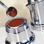Cilio Aida Stainless Steel Stovetop Espresso Maker, Polished Stainless, 4 Oz.
