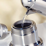 Cilio Aida Stainless Steel Stovetop Espresso Maker, Polished Stainless, 22 Oz.