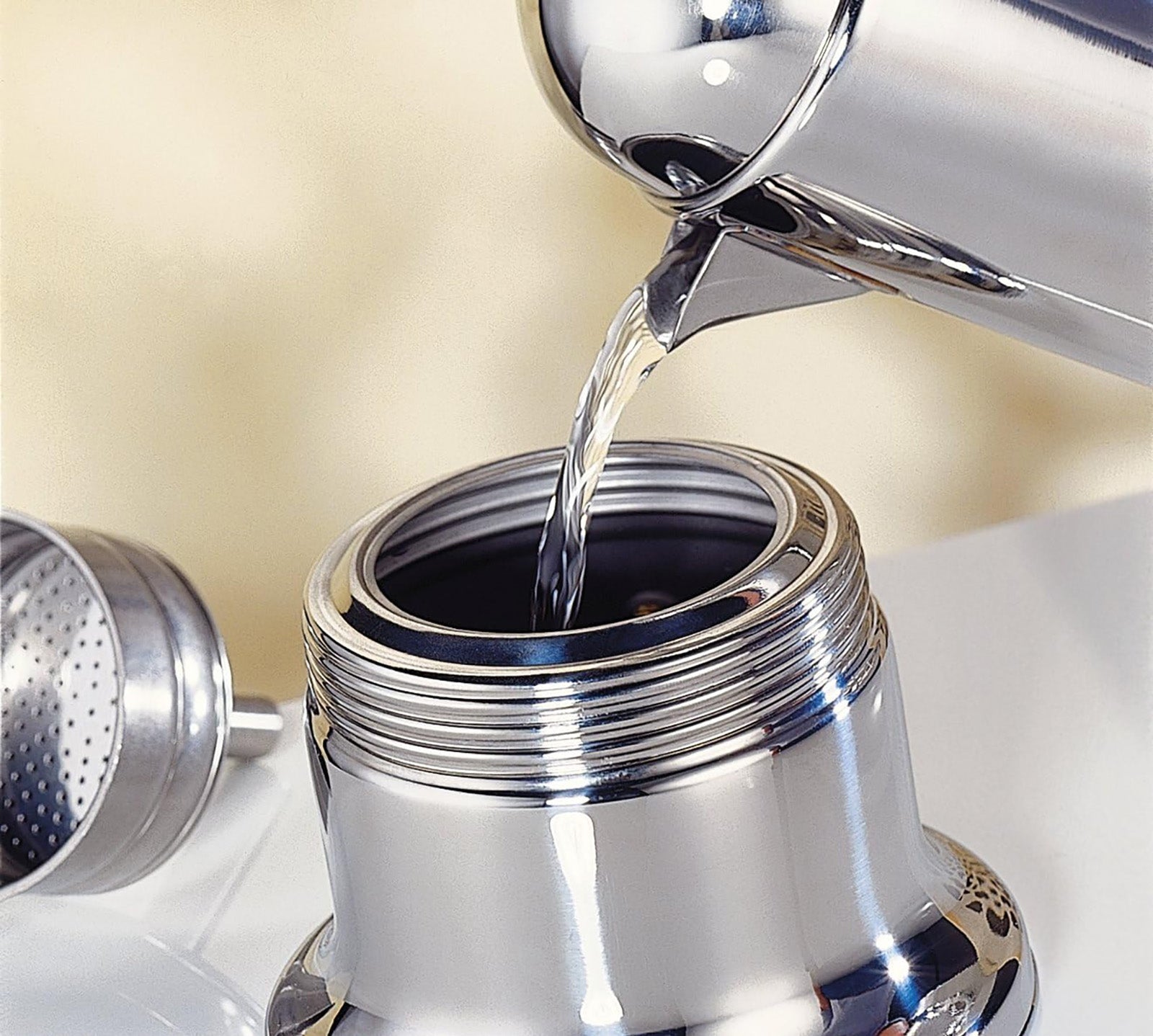 Cilio Aida Stainless Steel Stovetop Espresso Maker, Polished Stainless, 4 Oz.