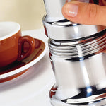 Cilio Aida Stainless Steel Stovetop Espresso Maker, Polished Stainless, 22 Oz.