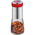 Cilio Premium Piccante Chili Mill Grinder, Red, Glass and Stainless Steel