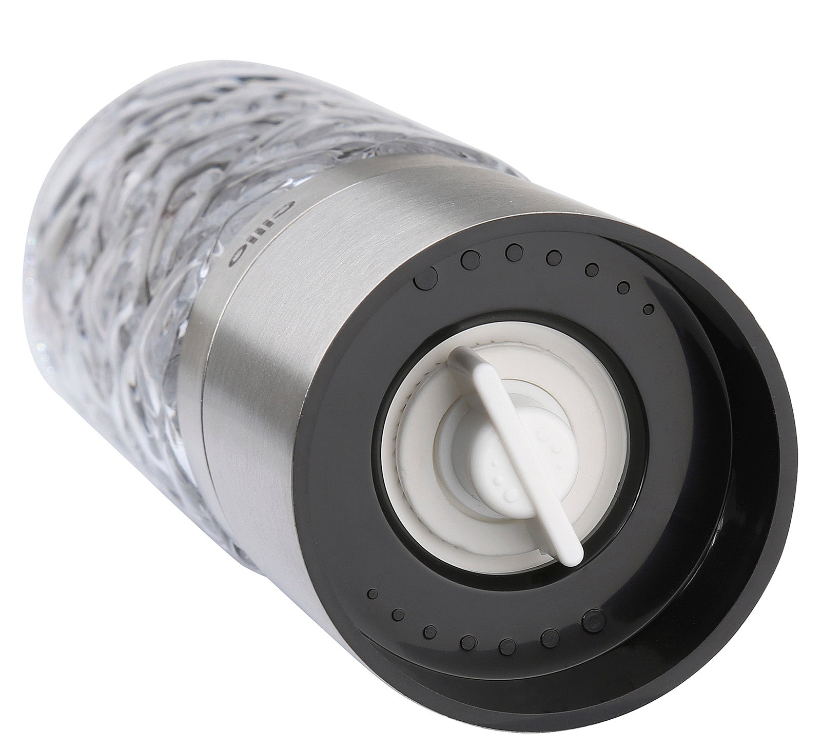 Cilio Cristallo Glass & Stainless Steel Salt and Pepper Mill, Stainless