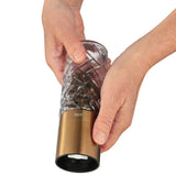 Cilio Cristallo Glass & Stainless Steel Salt and Pepper Mill, Copper