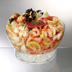 Prodyne Cold Bowl On Ice Chilled Acrylic Serving Bow, 6.5 Quart