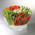 Prodyne Cold Bowl On Ice Chilled Acrylic Serving Bow, 6.5 Quart