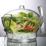 Prodyne Cold Bowl On Ice Chilled Acrylic Serving Bow, 6.5 Quart