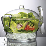 Prodyne Cold Bowl On Ice Chilled Acrylic Serving Bow, 6.5 Quart