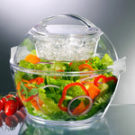 Prodyne Acrylic Iced Up Acrylic Salad To Go Bowl, 5.5 Qt.