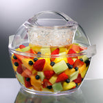 Prodyne Acrylic Iced Up Acrylic Salad To Go Bowl, 5.5 Qt.