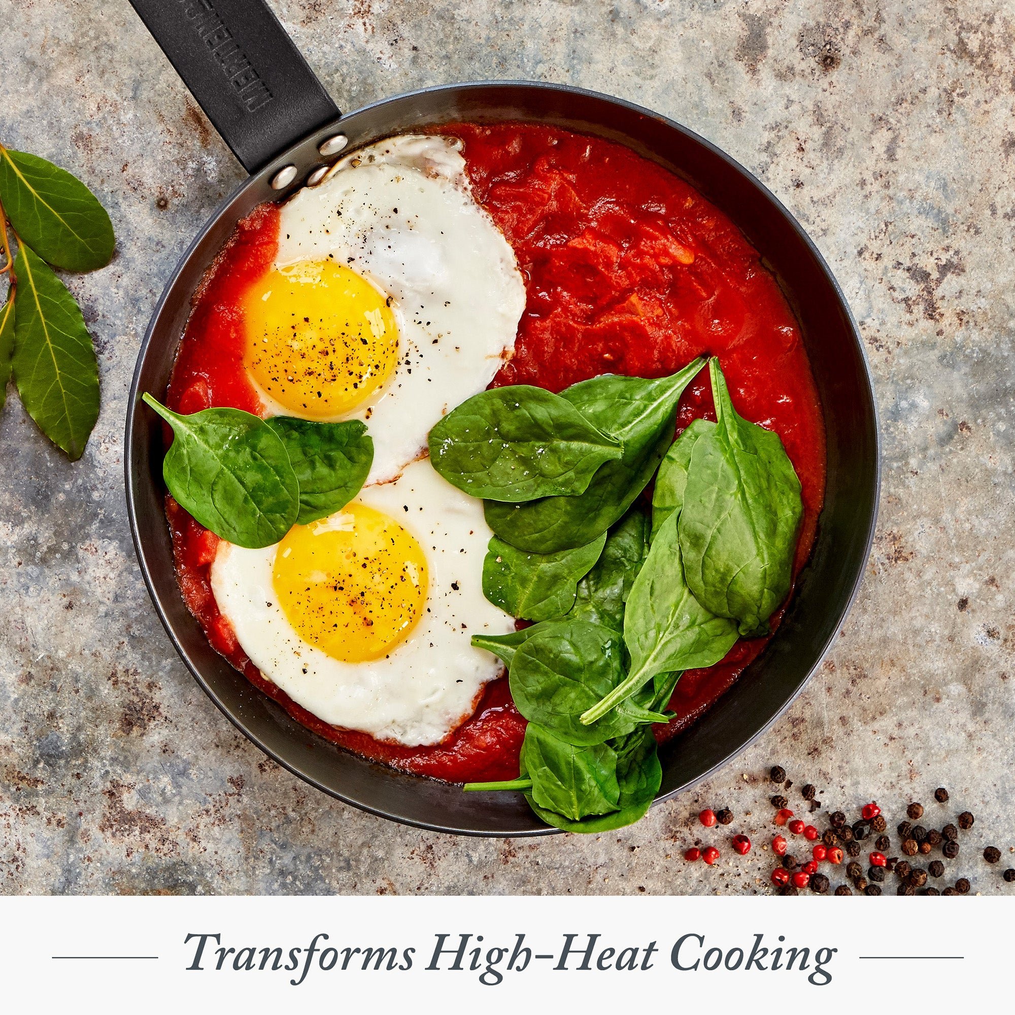 Merten & Storck Black Pre-Seasoned Carbon Steel 10-Inch Fry Pan, Black