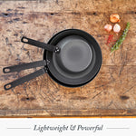 Merten & Storck Black Pre-Seasoned Carbon Steel 10-Inch Fry Pan, Black