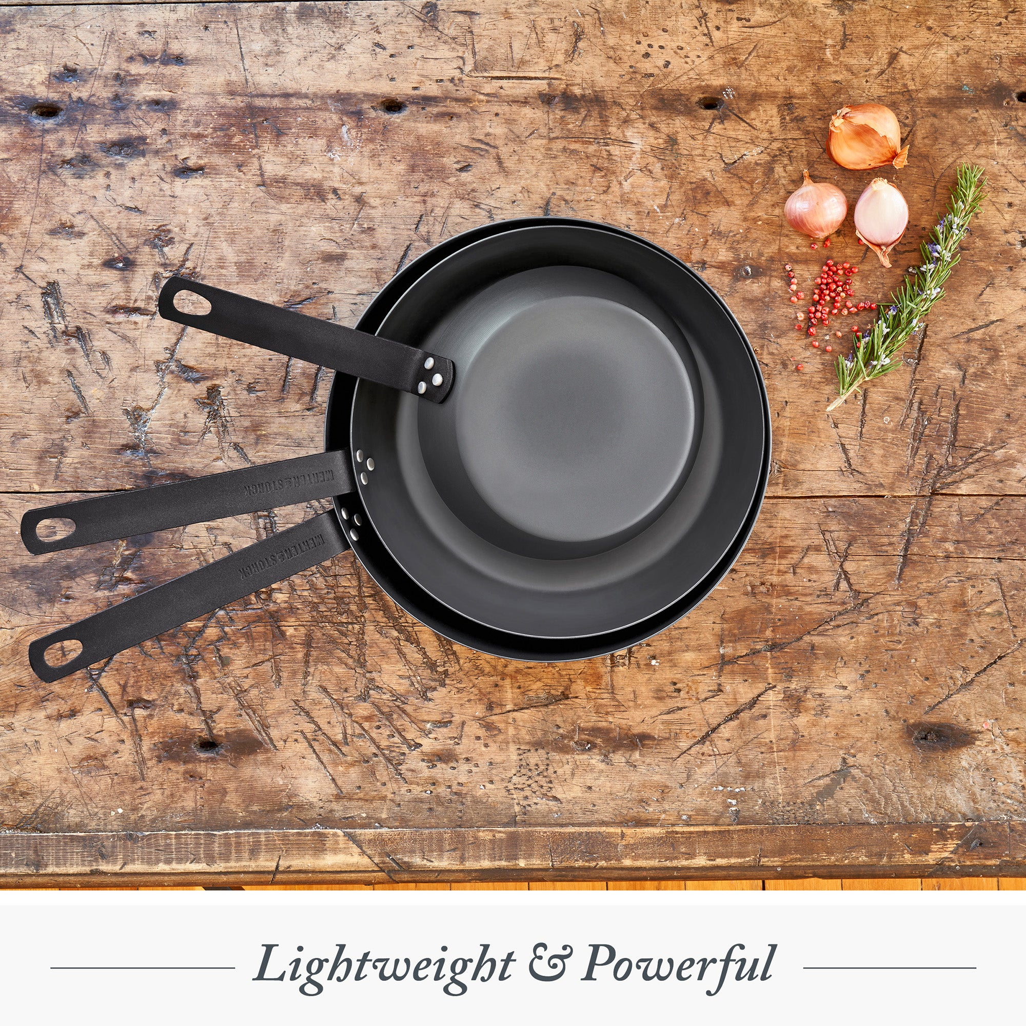 Merten & Storck Black Pre-Seasoned Carbon Steel 10-Inch Fry Pan, Black