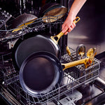 Greenpan Reserve 2-Piece Open Frypan Set, 8-Inch & 10-Inch, Black/Gold