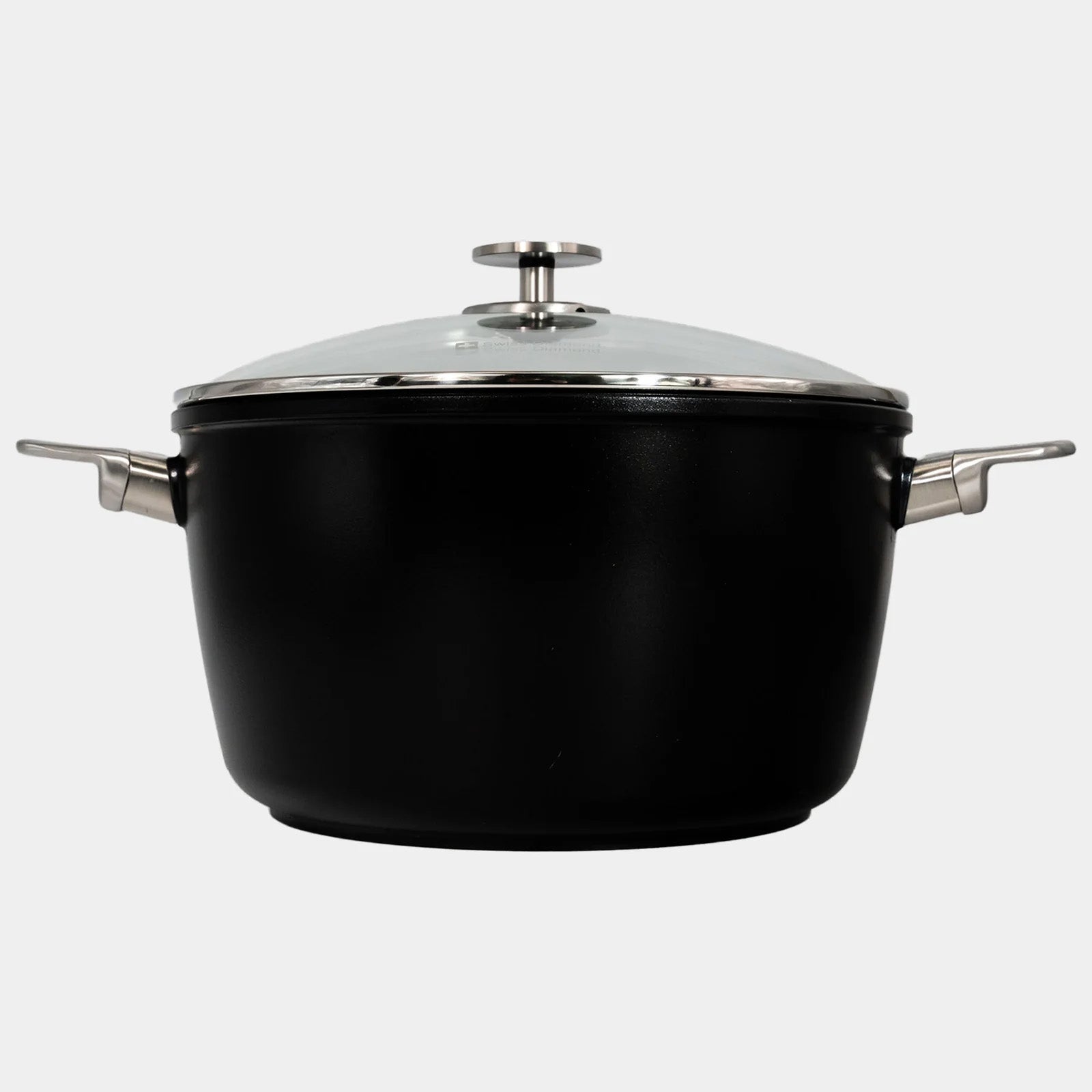 Swiss Diamond CHD Nonstick Stock Pot with Glass Lid, 5.5 qt