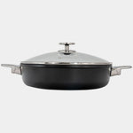 Swiss Diamond CHD Nonstick Sauteuse with Glass Lid, 4.8 qt