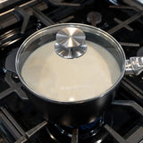 Swiss Diamond CHD Nonstick Saucepan with Glass Lid, 3.2 qt