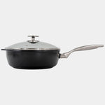 Swiss Diamond CHD Nonstick Saute Pan with Glass Lid, 3.2 qt