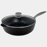 Swiss Diamond CHD Nonstick Saute Pan with Glass Lid, 4.1 qt