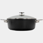 Swiss Diamond CHD Nonstick Braiser with Glass Lid, 5.3 qt