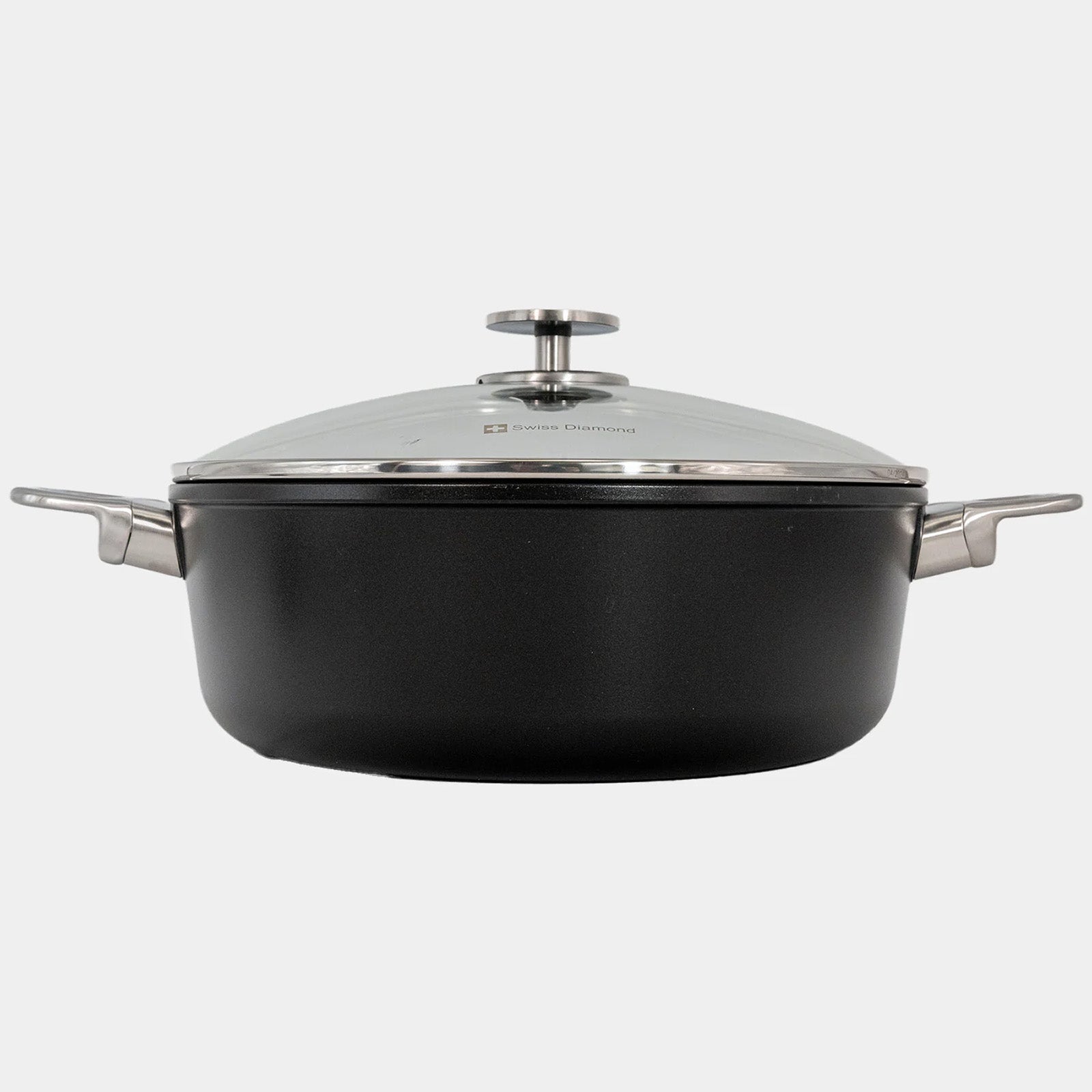 Swiss Diamond CHD Nonstick Braiser with Glass Lid, 5.3 qt