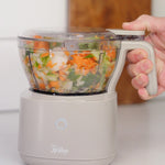 Henning Lee Carla Hall 2-in-1 Cordless Chopper, 4.2 Cup, Mushroom
