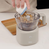 Henning Lee Carla Hall 2-in-1 Cordless Chopper, 4.2 Cup, Mushroom